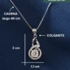 Collar de Plata 925 - Gota Entrelazada Plateada
