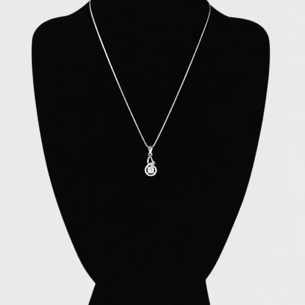 Collar de Plata 925 - Gota Entrelazada Plateada