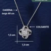 Collar de Plata 925 - Trébol Entrelazado