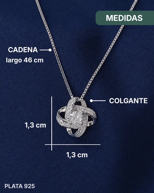 Collar de Plata 925 - Trébol Entrelazado