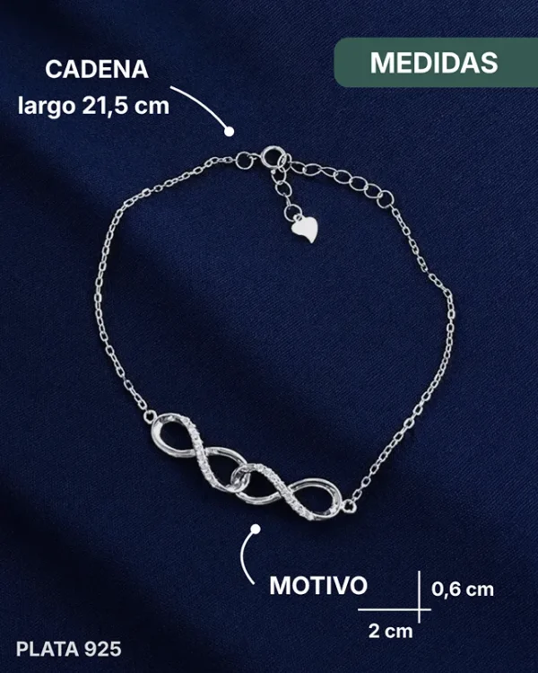 Pulsera de Plata 925 - Infinitos Conectados