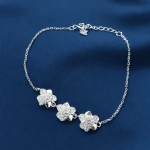 Pulsera de Plata 925 - Flores