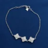 Pulsera de Plata 925 - Flores en Punta